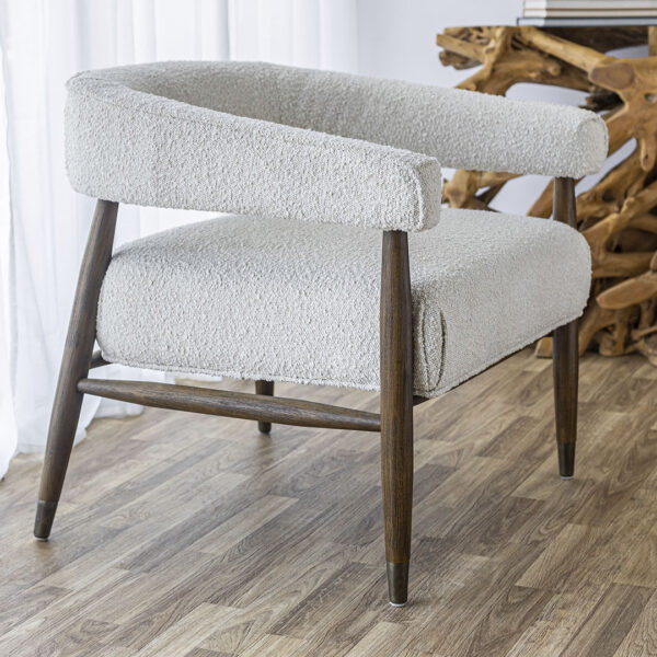 Everest Chair - Cream Boucle ANCHORED IN MUSKOKA