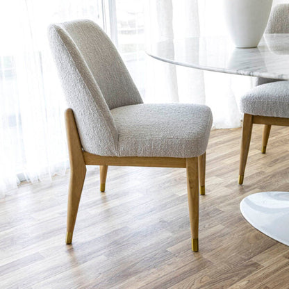 Fawcett Dining Chair - Taupe Boucle ANCHORED IN MUSKOKA