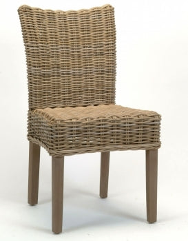 Low Back Rattan Dining Chair ANCHORED IN MUSKOKA