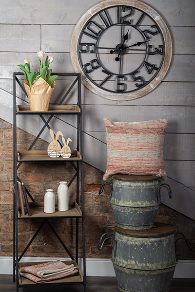 Metal Barrels With Lids, Set of 2 ANCHORED IN MUSKOKA