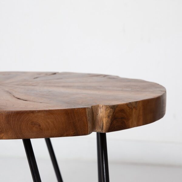 Natura Hairpin Round Accent Table ANCHORED IN MUSKOKA