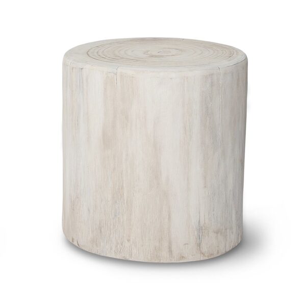 Nova Wide 16" Round Stump - White ANCHORED IN MUSKOKA