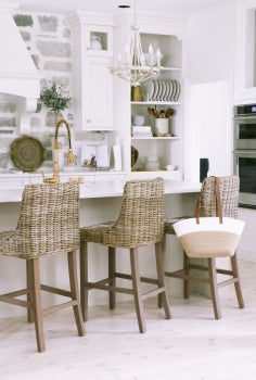 Rattan Counter Stool ANCHORED IN MUSKOKA