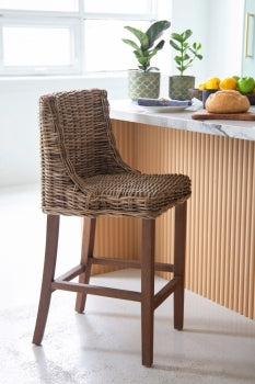 Rattan Counter Stool ANCHORED IN MUSKOKA