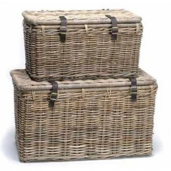 Rattan Treasure Trunks Set Of 2 ANCHORED IN MUSKOKA