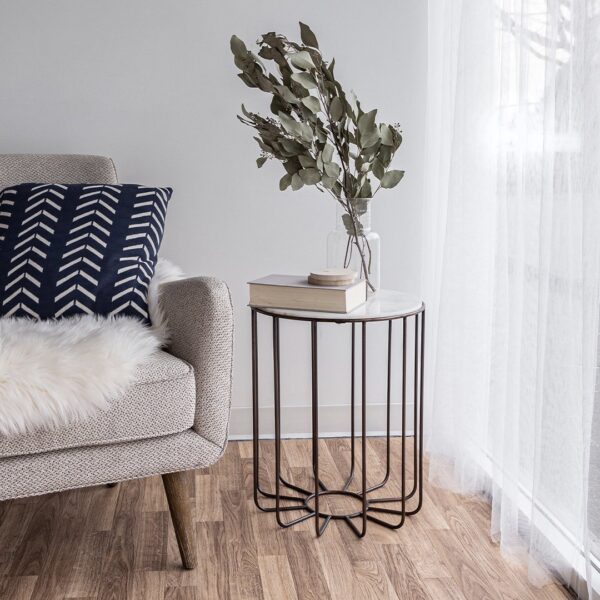 Rome Marble Accent Table ANCHORED IN MUSKOKA