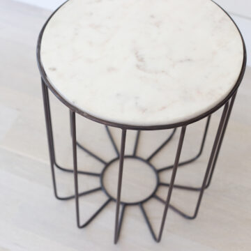 Rome Marble Accent Table ANCHORED IN MUSKOKA