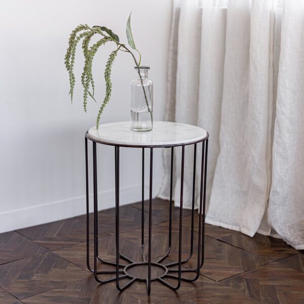 Rome Marble Accent Table ANCHORED IN MUSKOKA