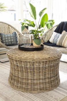 Round Kubu Coffee Table ANCHORED IN MUSKOKA