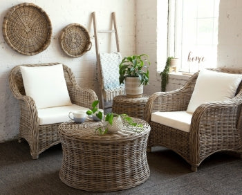 Round Kubu Coffee Table ANCHORED IN MUSKOKA