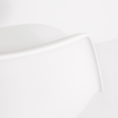 Cairo Chair – White Seat Chrome Base