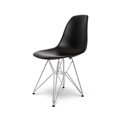 Cairo Chair – Black Seat Chrome Base