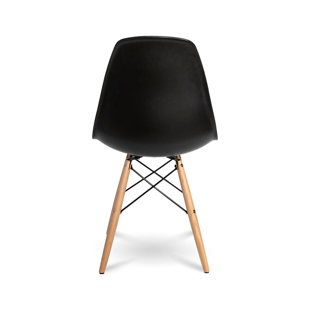 Cairo Chair – Black Seat Wood Base