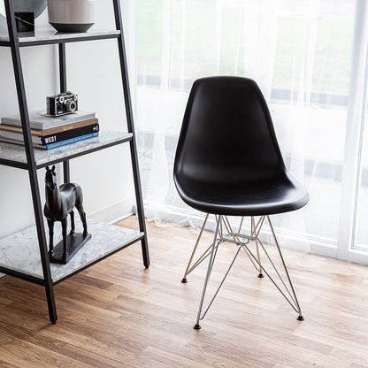 Cairo Chair – Black Seat Chrome Base